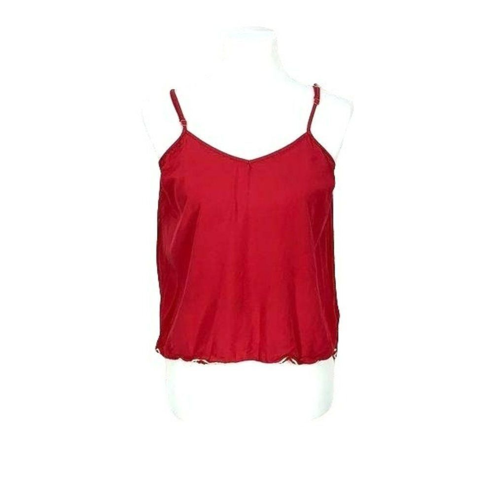 Umgee Red Size Small Split Back Tank Top